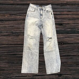 Silver Jeans Straight Leg Silver and Blue Denim